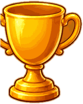 Gold champion trophy, the symbol of the final KO in KO Million